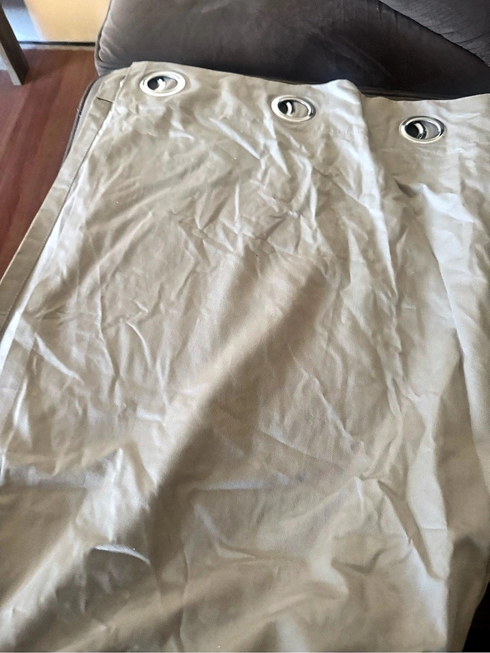 2 IKEA Vivan Curtains Beige Grommet Panel